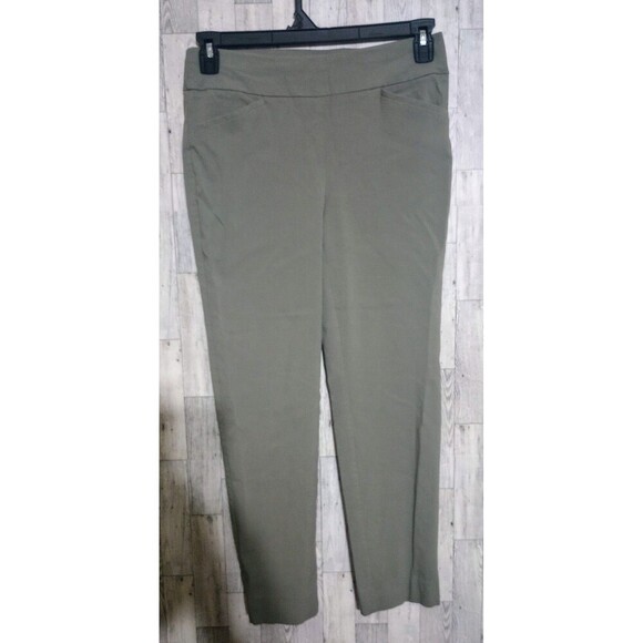 Perfect Stretch by Chico's Pants Pull On Ankle Olive Green Size 0 (Small 4) - Picture 1 of 5